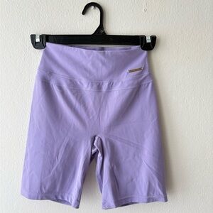 Gymshark x Whitney Simmons Lavender Biker Shorts Size S High Waist - Pre-Owned